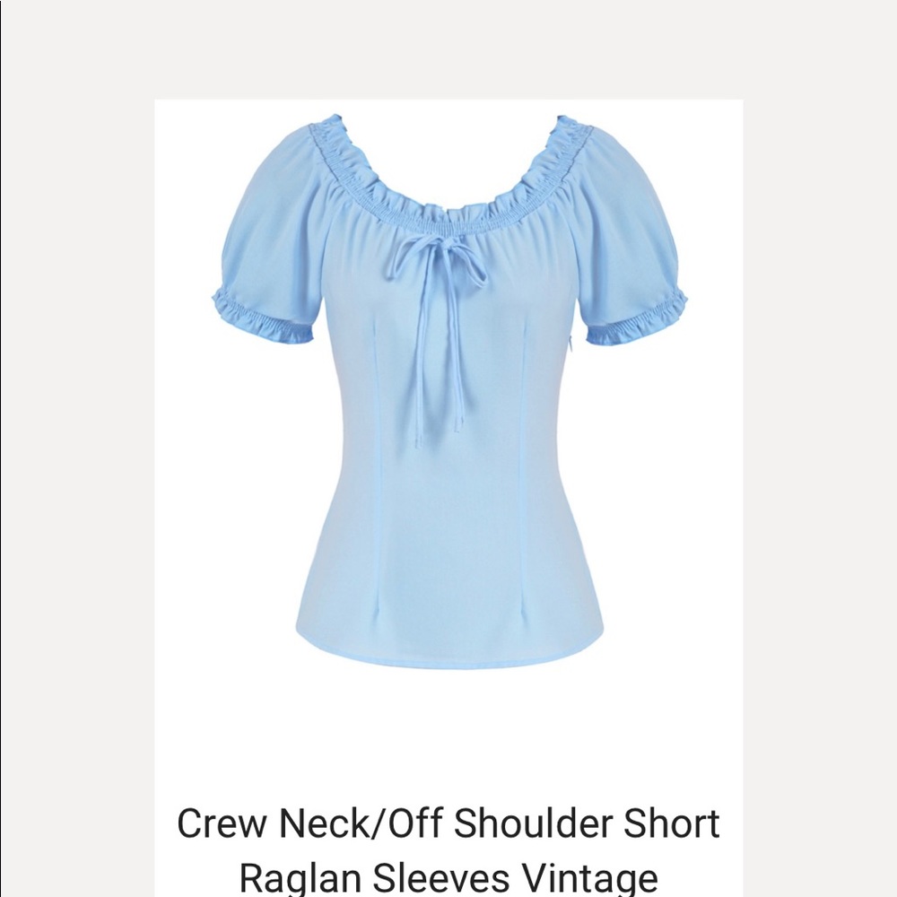 Off shoulder vintage styled top